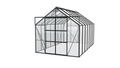 Växthus Uranus 11500 Svart Glas Sockel 11,5 m² Vitavia